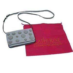 Catherine‎ Malandrino Blue Floral Applique Crossbody Bag